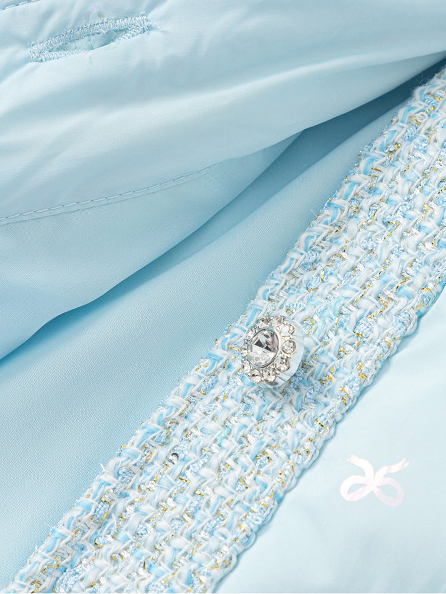 Padded Winter Coat with Peter Pan Collar