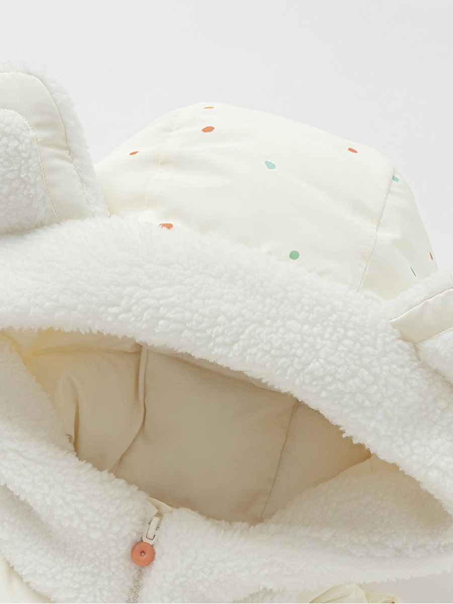 Printed Winter Coat with Hood