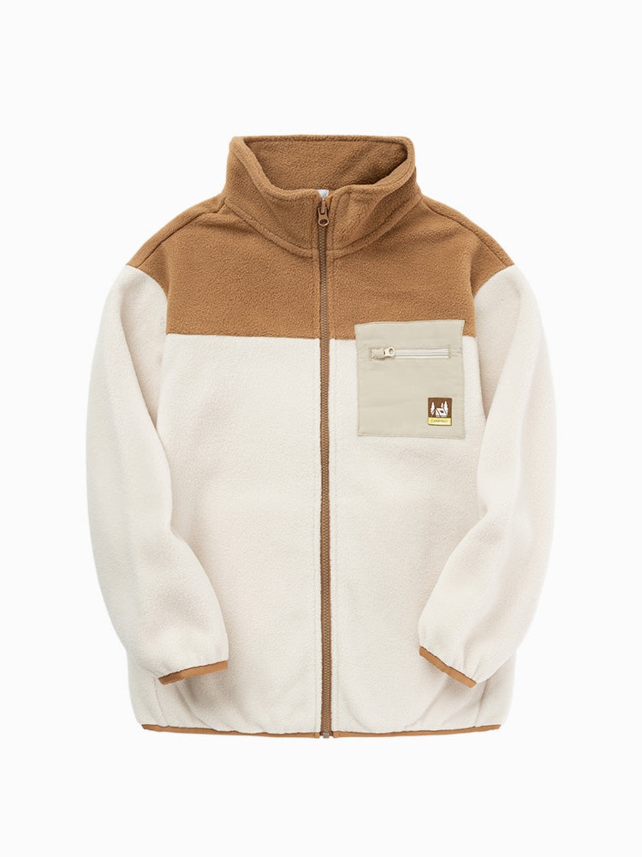 Color Block Fleece Jacket