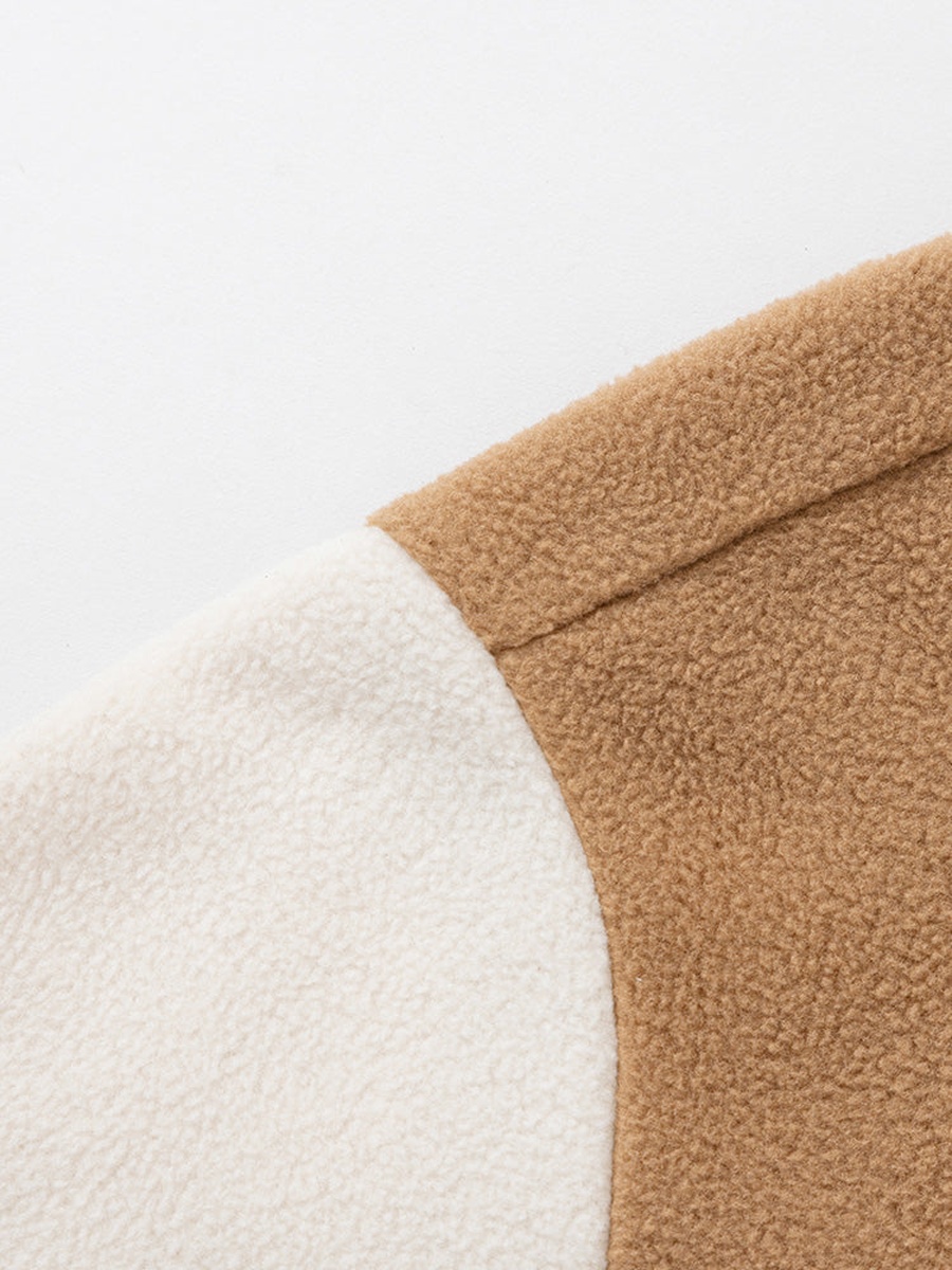Color Block Fleece Jacket