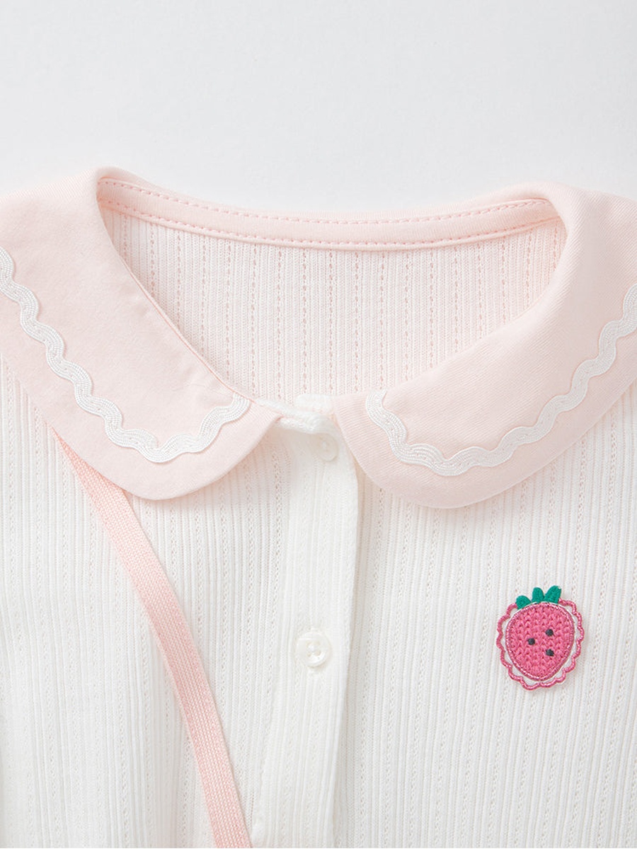Bunny Applique Collared Dress
