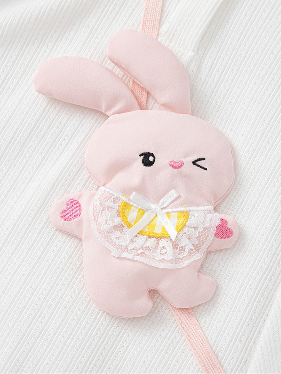 Bunny Applique Collared Dress