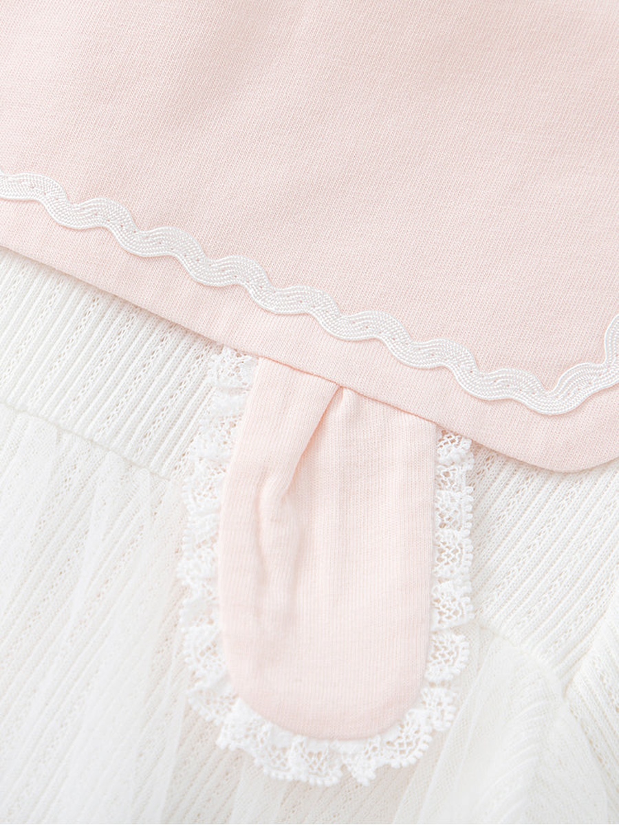 Bunny Applique Collared Dress