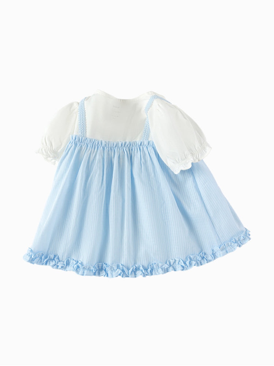 Striped Ruffled Dress