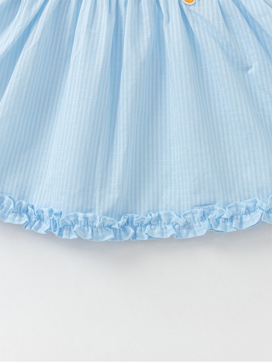 Striped Ruffled Dress