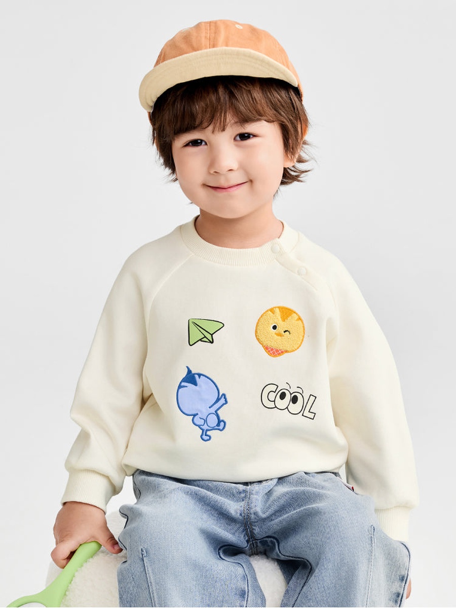 Sweatshirt with Printed Detail