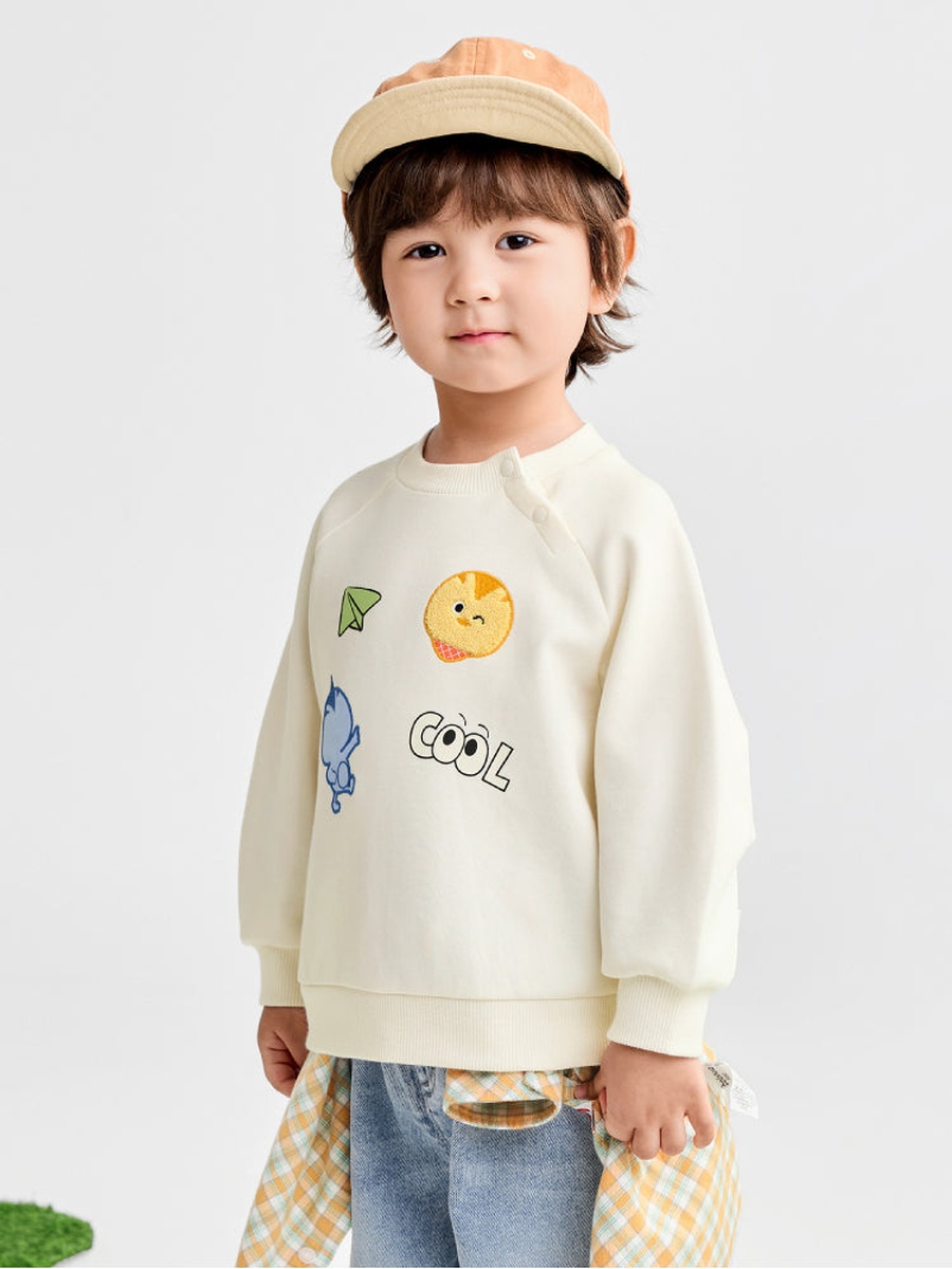 Sweatshirt with Printed Detail