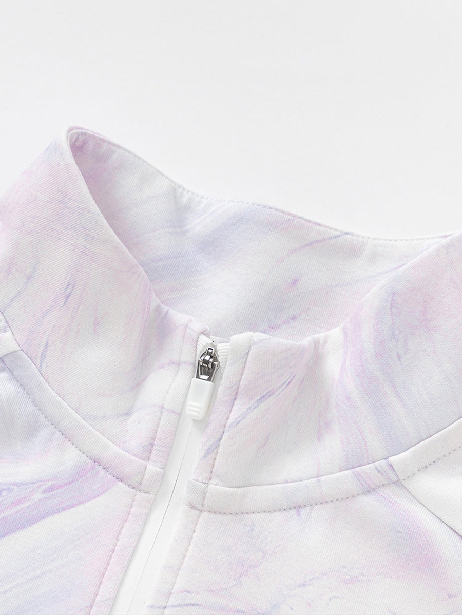Printed Sweatshirt with Sleeves Lining