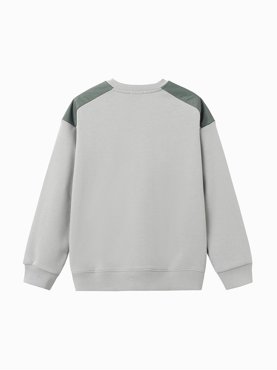 Round Neck Zip Pocket Sweatshirt