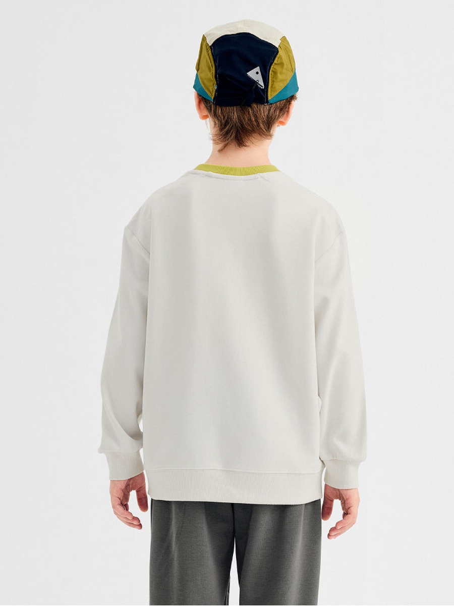 Sweatshirt with Contrast Pocket