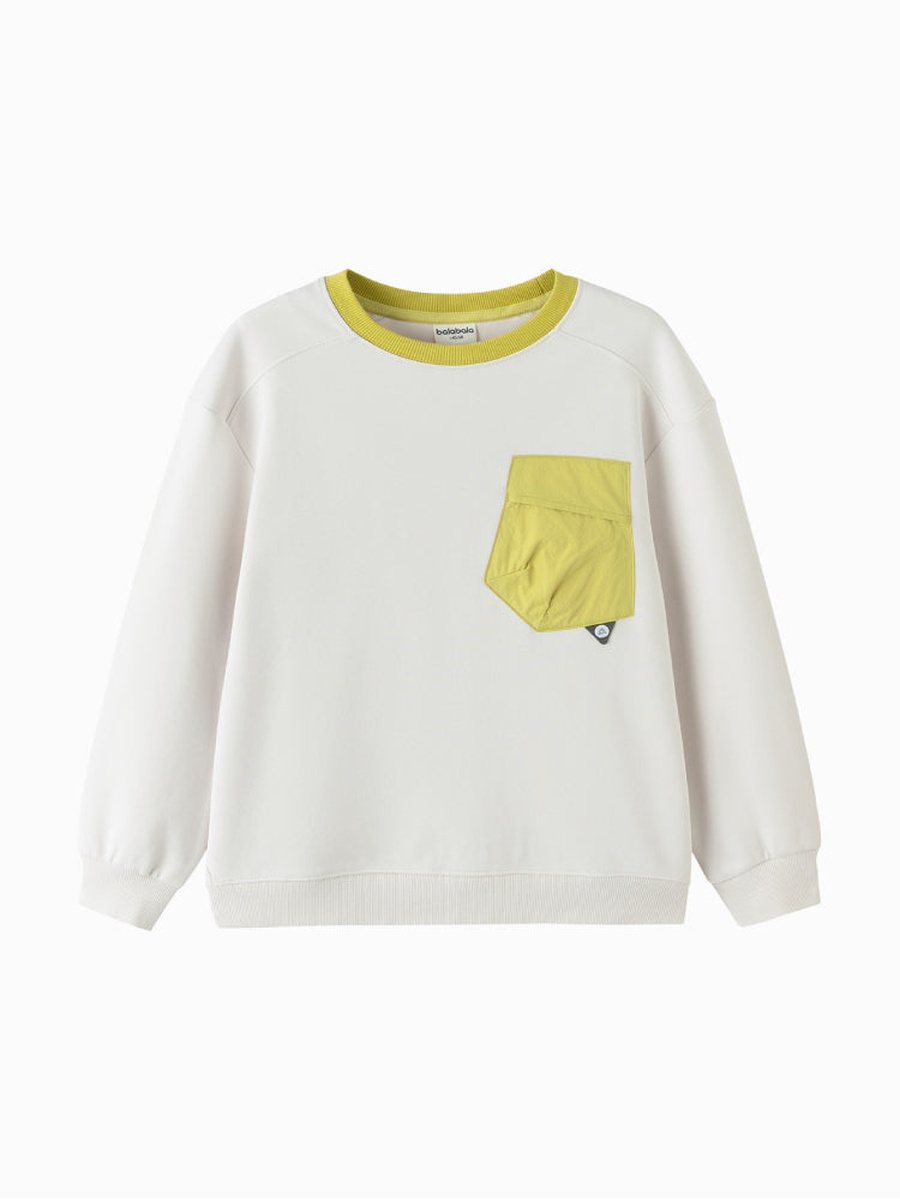 Sweatshirt with Contrast Pocket