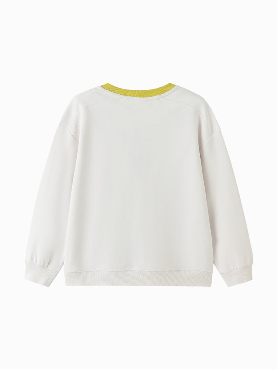 Sweatshirt with Contrast Pocket