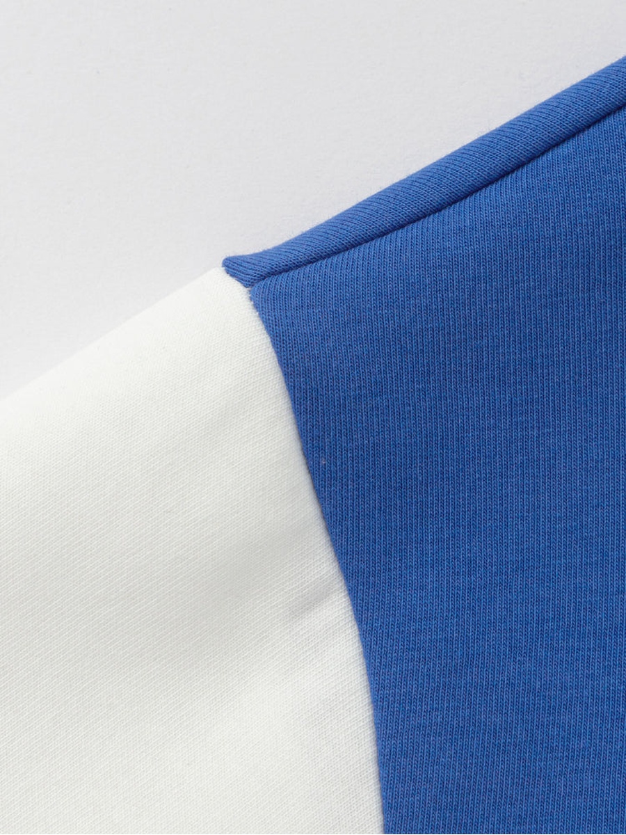 Colorblock Hoodie with Front Graphic