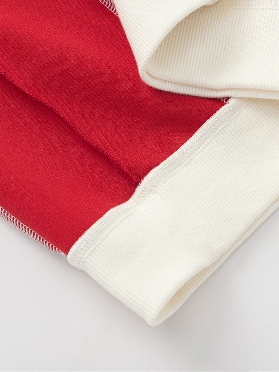 Colorblock Hoodie with Front Graphic