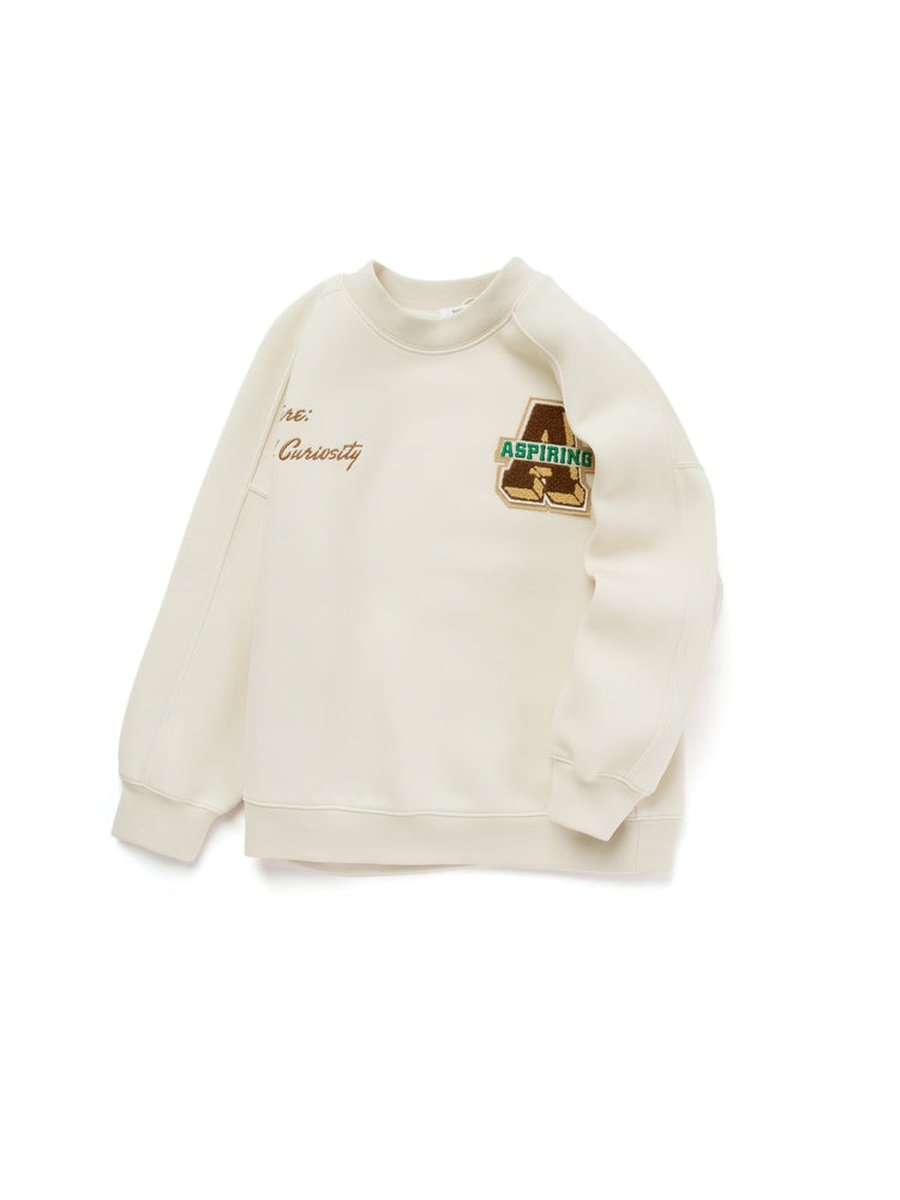 Sweatshirt with Patch Embroidery