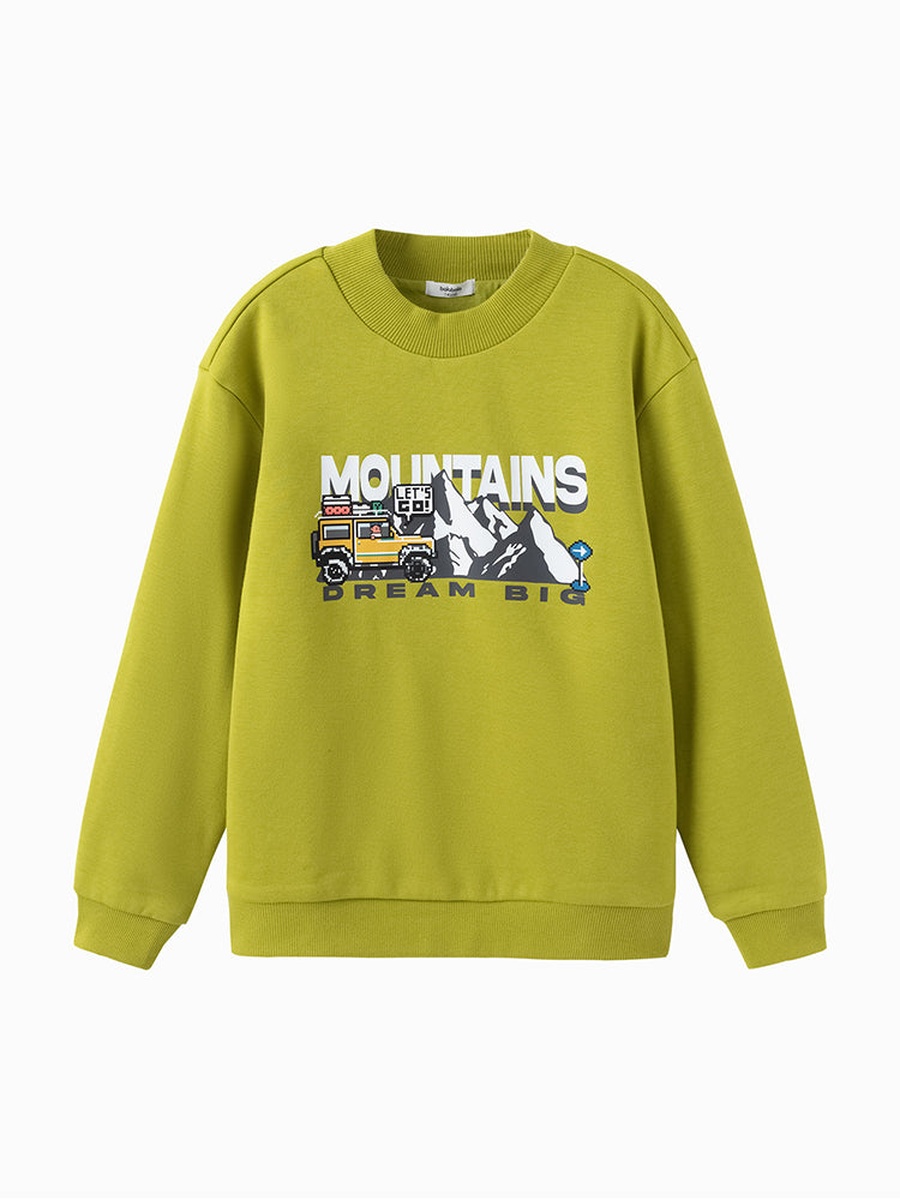 Round Neck Sweatshirt with Print