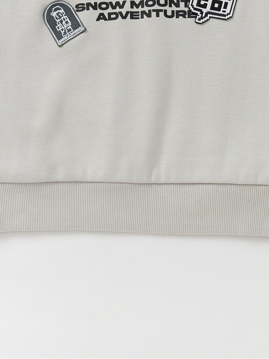 Round Neck Graphic Print Sweatshirt
