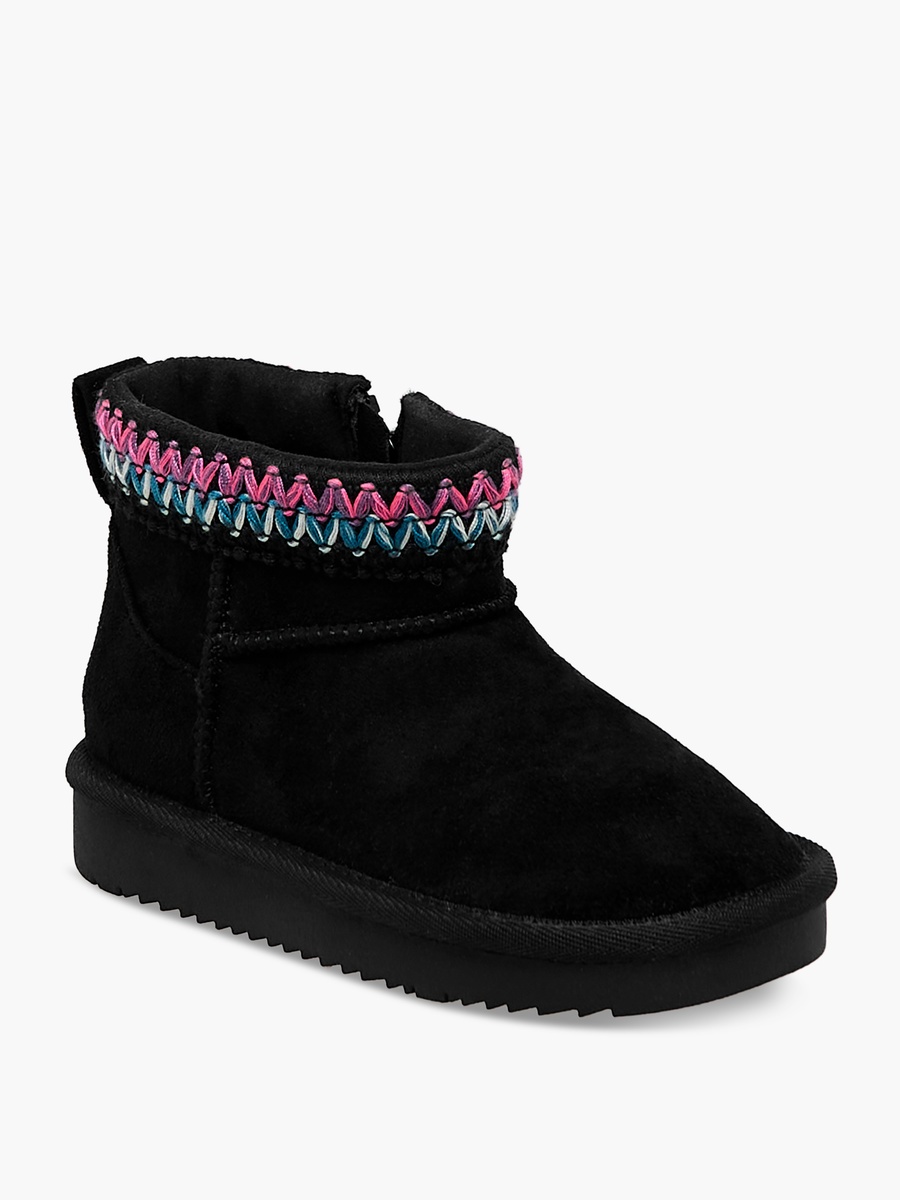 Girls Zip Closure Ankle Boots