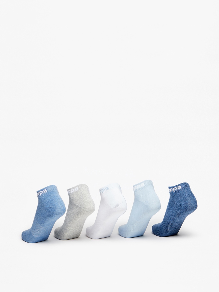 Set of 5 - Solid Ankle Length Sports Socks