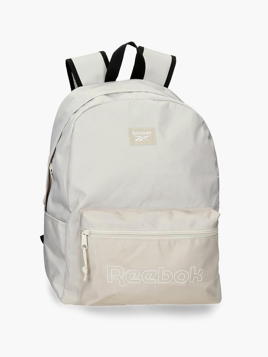 Logo Print Backpack with Adjustable Shoulder Straps
