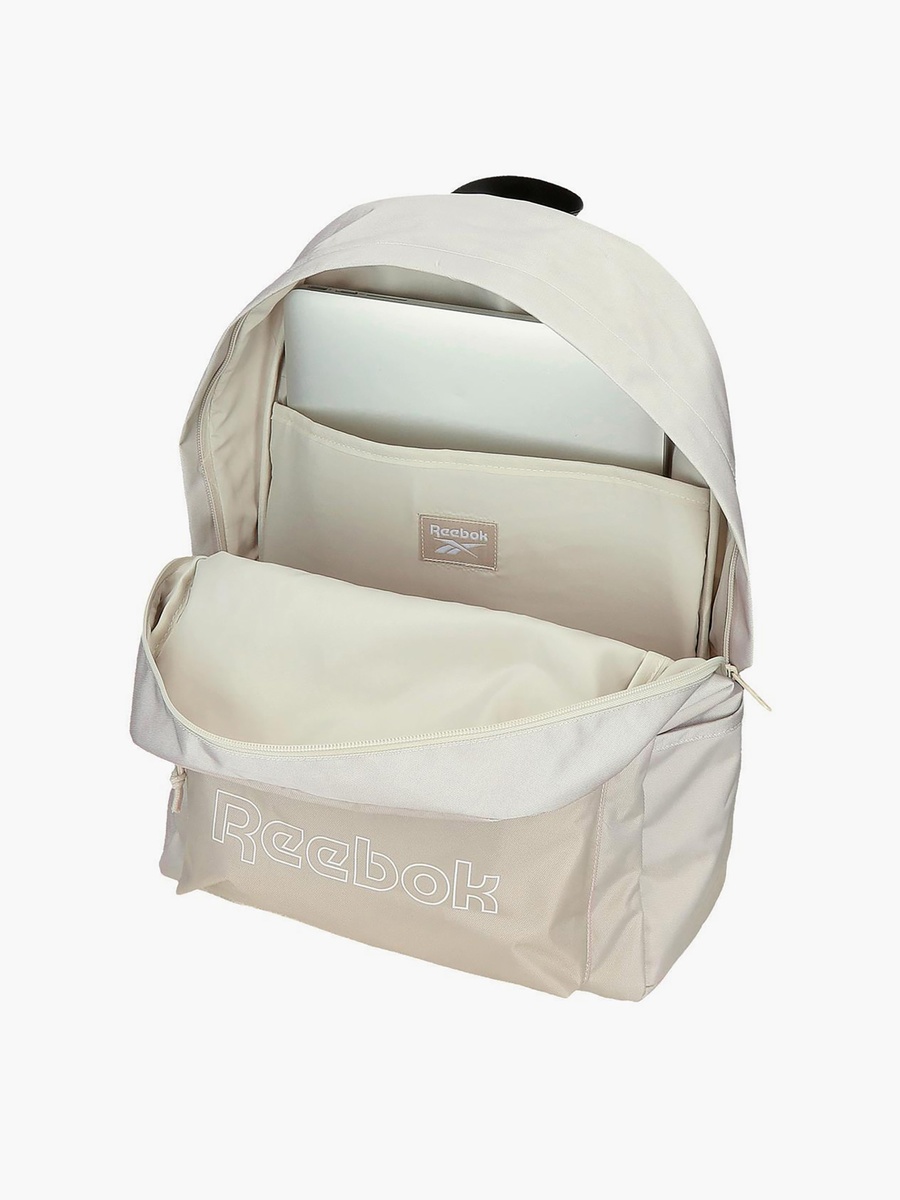Logo Print Backpack with Adjustable Shoulder Straps