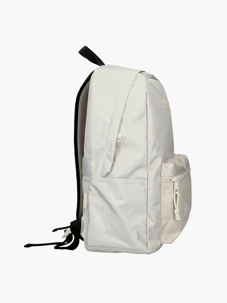 Logo Print Backpack with Adjustable Shoulder Straps