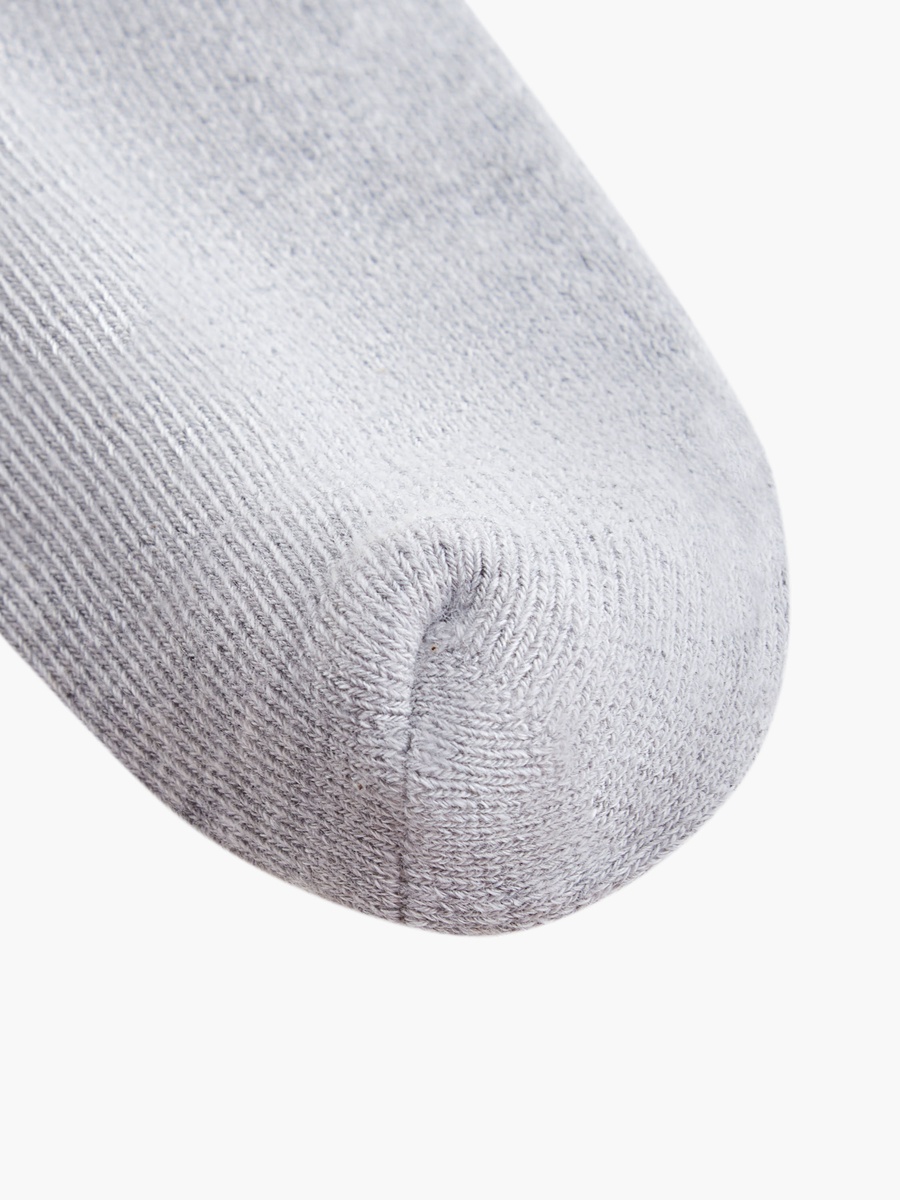 Pack of 3 - Solid Ankle-Length Socks with Cuffed Hem