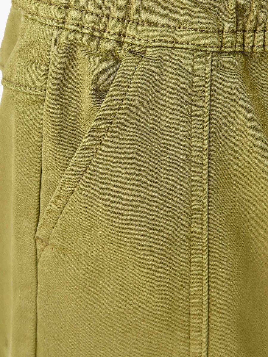 Solid Pants with Drawstring Closure and Pockets