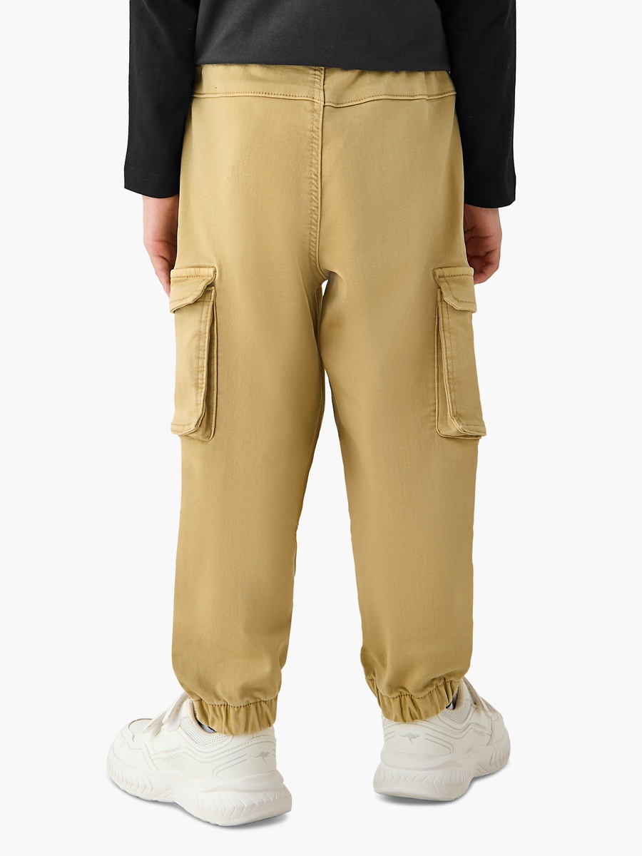 Solid Jeans with Drawstring Closure and Pockets