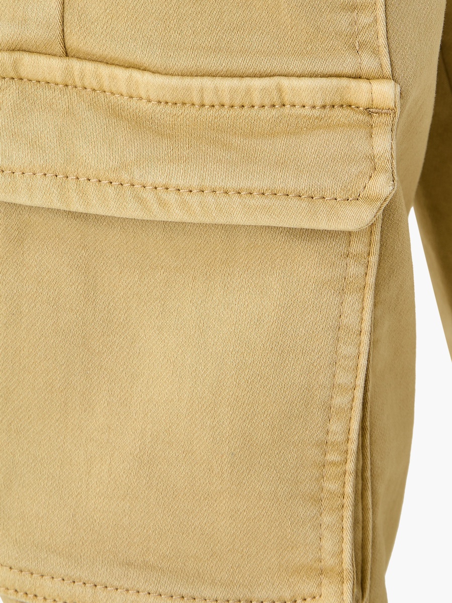 Solid Jeans with Drawstring Closure and Pockets