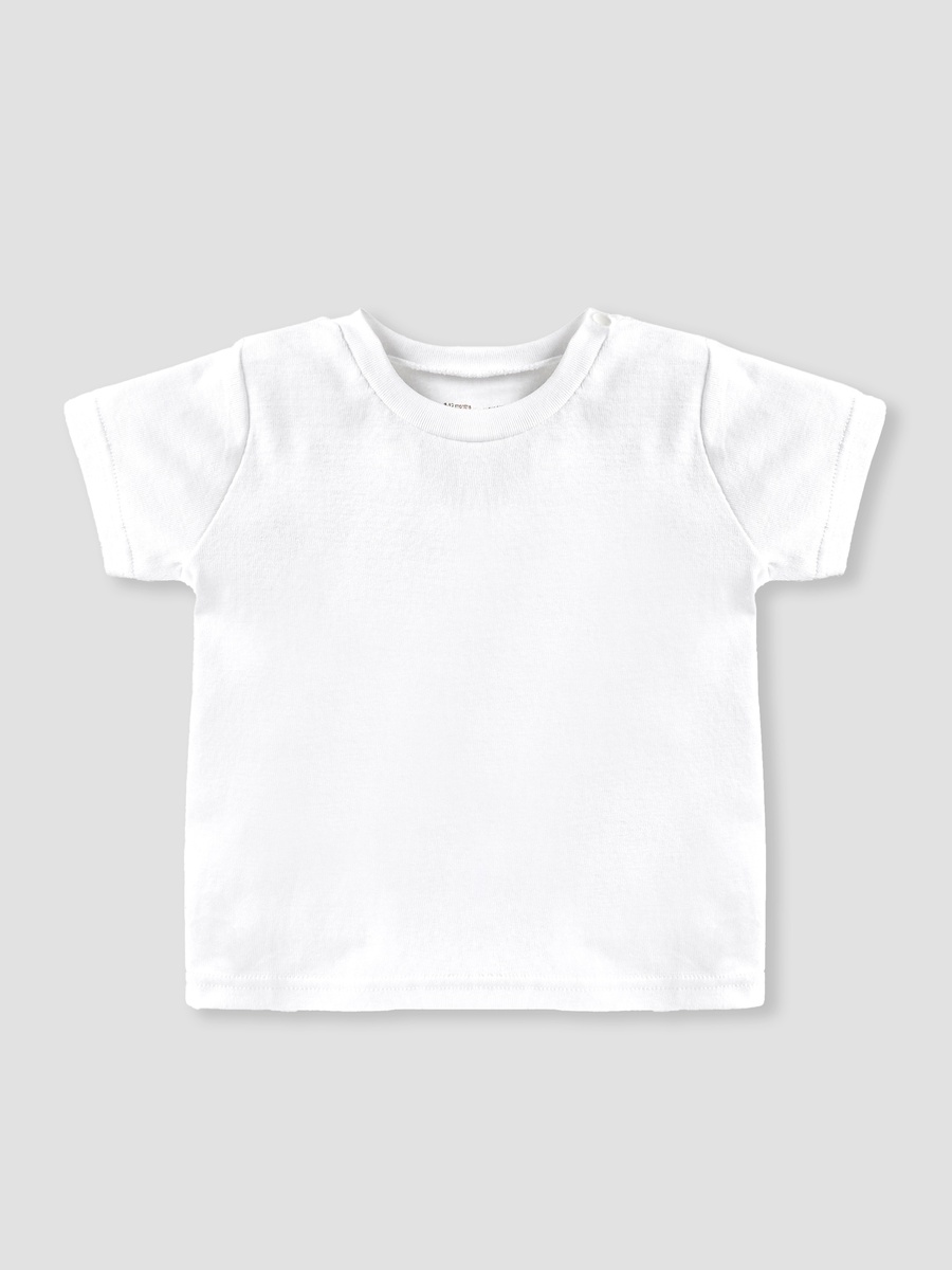 Pack of 3 - Solid Organic T-Shirt with Short Sleeves