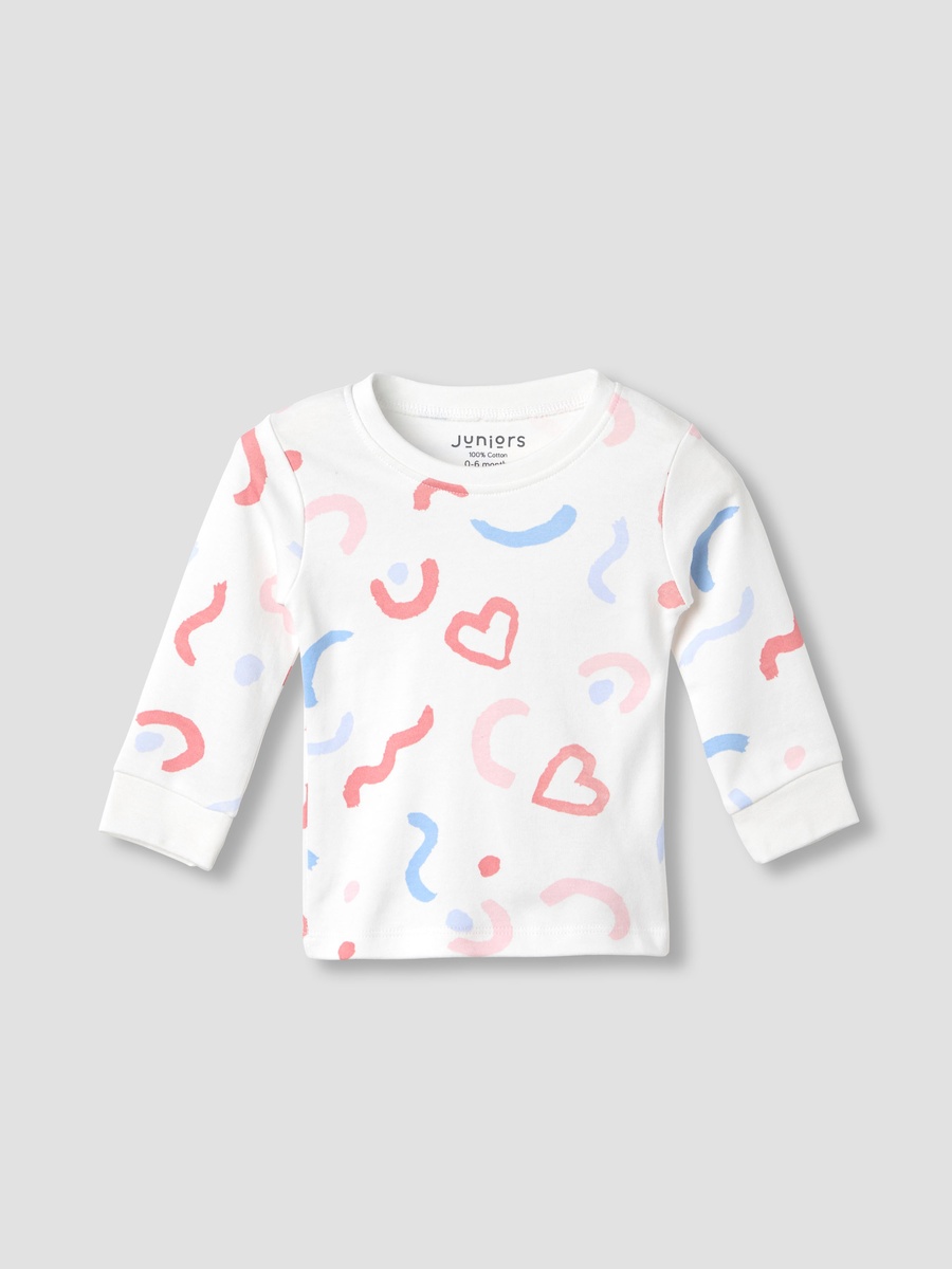 Pack of 2 - Printed Long Sleeve T-Shirts and Pyjamas