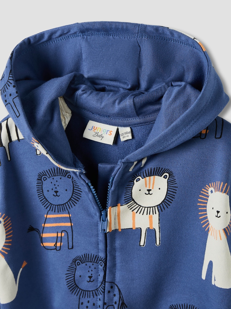 Sweatshirt and Joggers Set with Safari Print