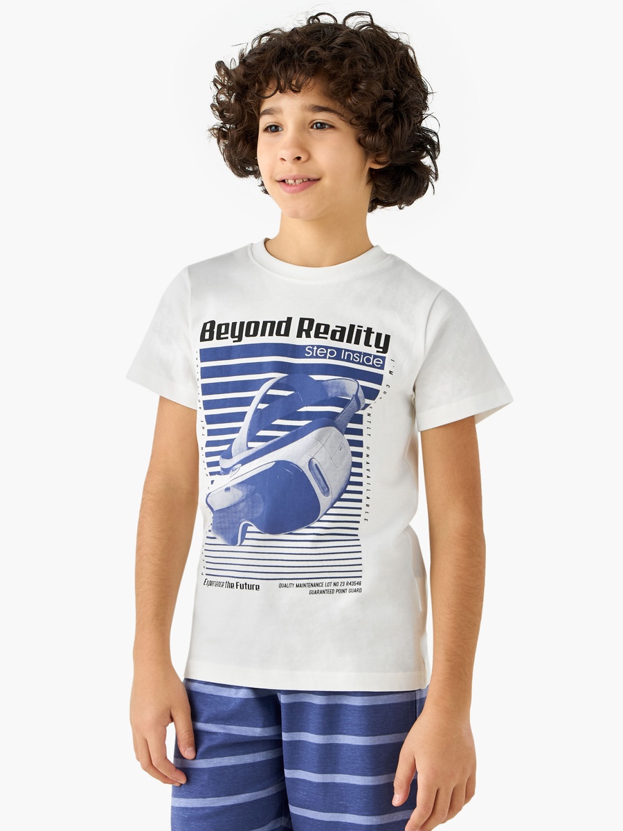 Gaming Controller Print T-Shirt and Shorts Set