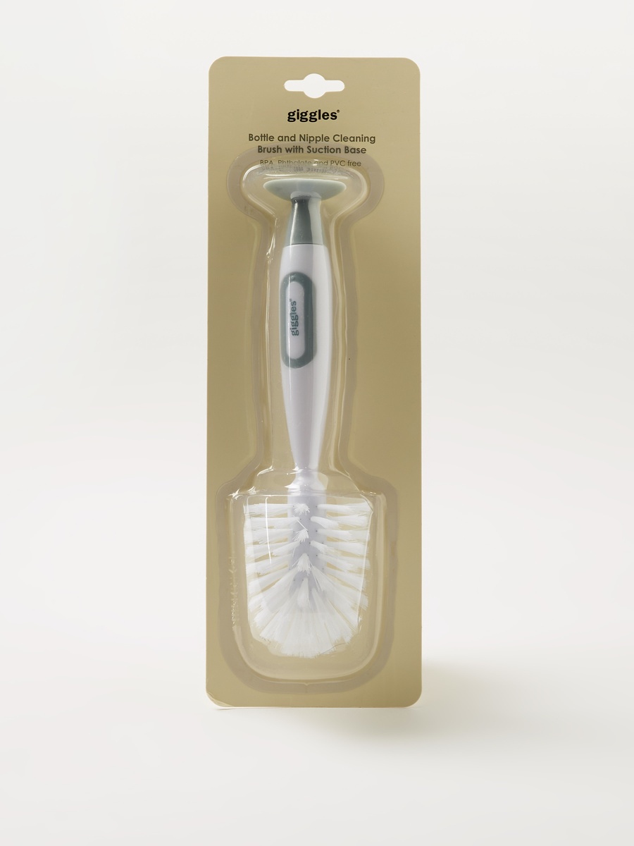 Bottle and Nipple Cleaning Brush with Suction Base