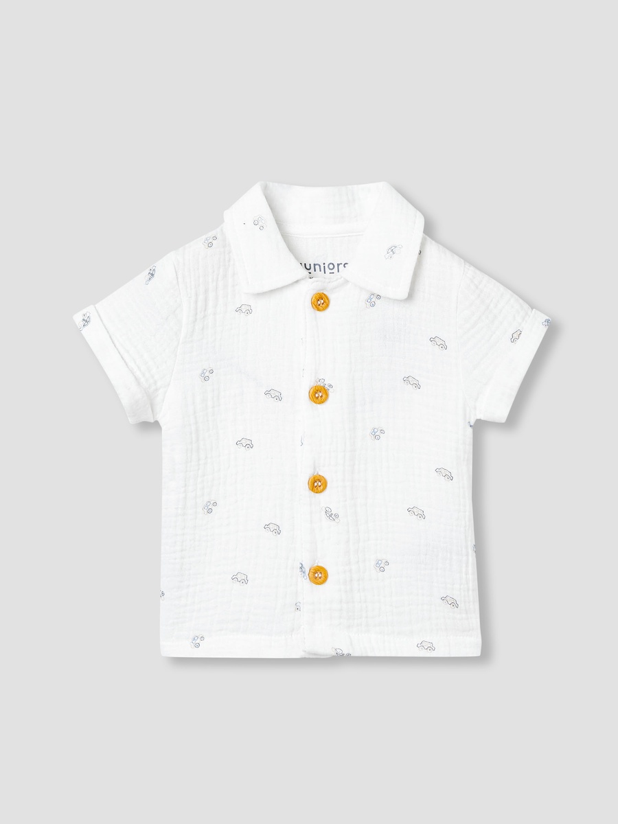 Cotton Printed Shirt and Shorts Set