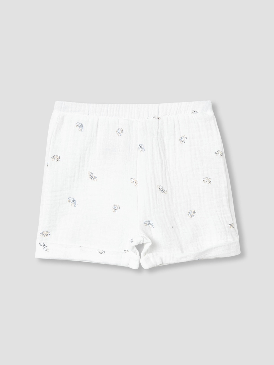 Cotton Printed Shirt and Shorts Set