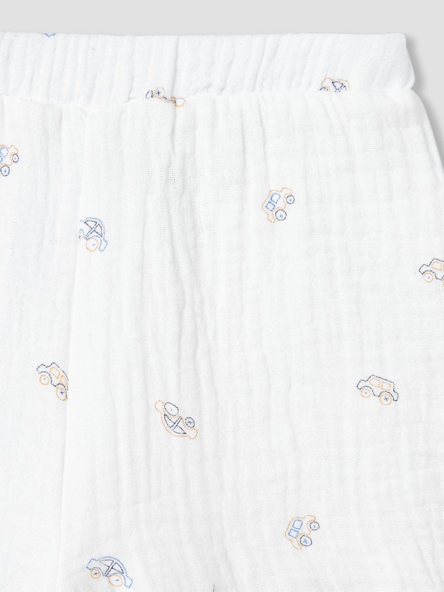Cotton Printed Shirt and Shorts Set