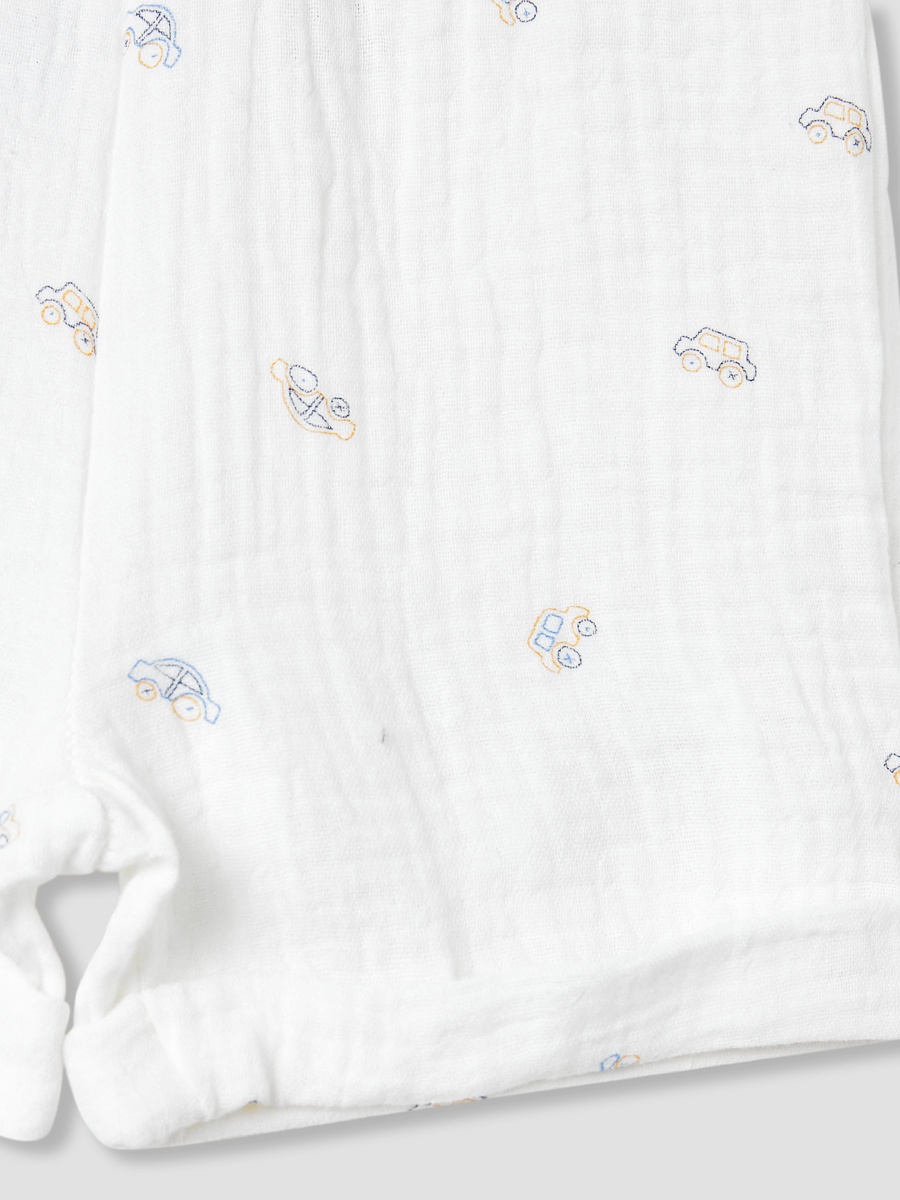 Cotton Printed Shirt and Shorts Set
