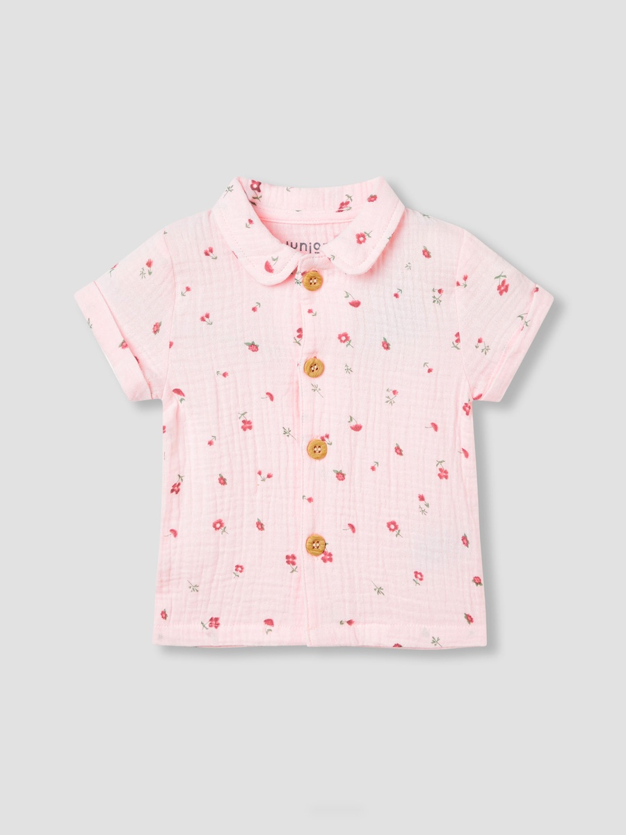 Cotton Printed Shirt and Shorts Set