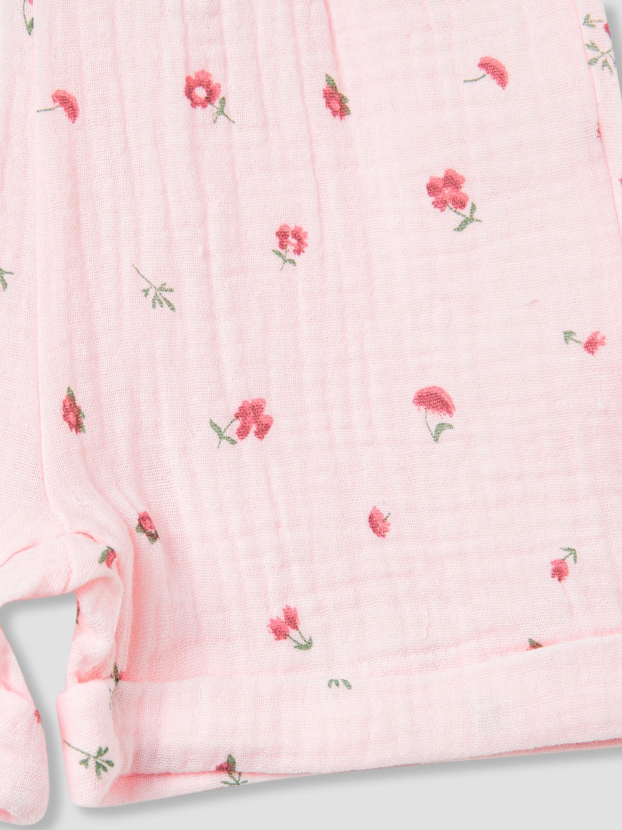 Cotton Printed Shirt and Shorts Set