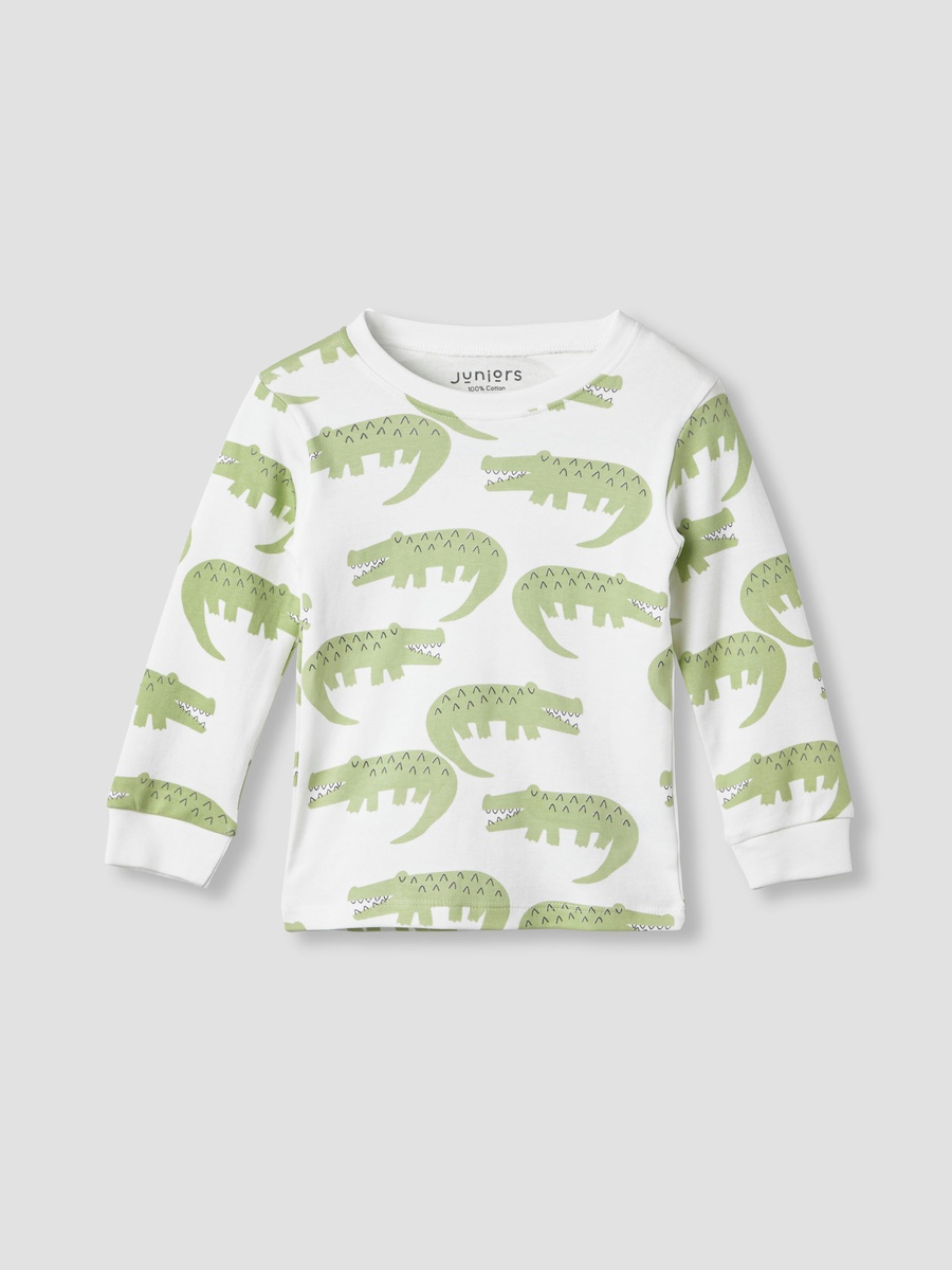 Crocodile Print Top and Pyjama Set
