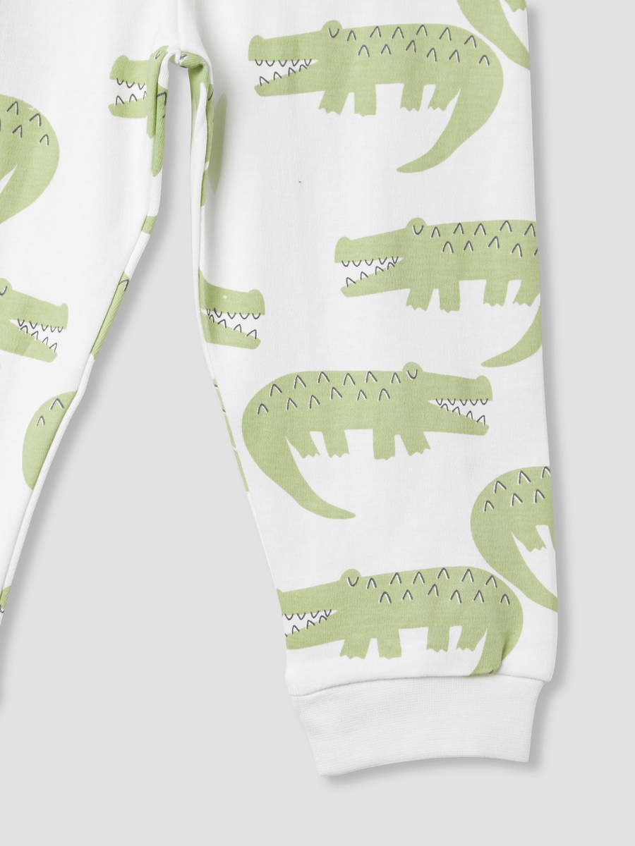 Crocodile Print Top and Pyjama Set