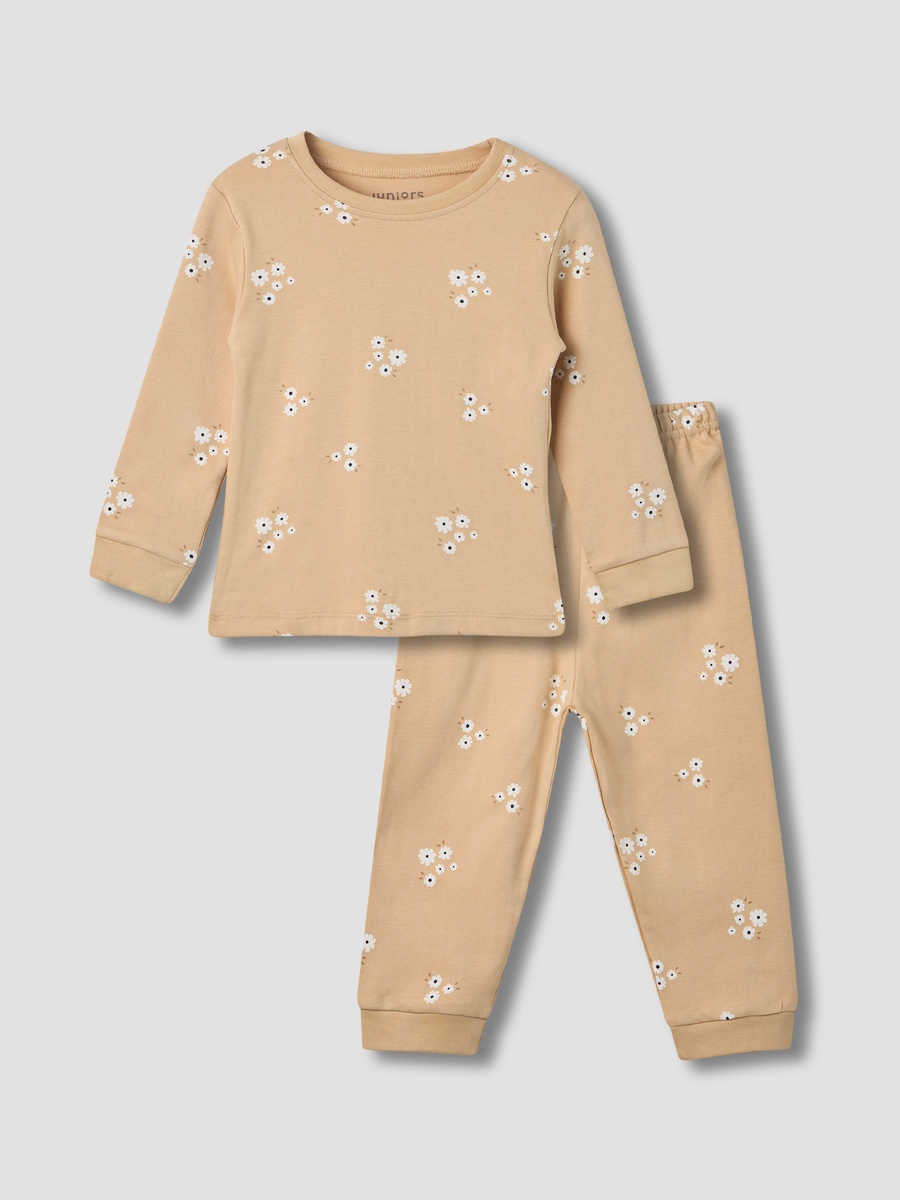 Floral Print Top and Pyjama Set