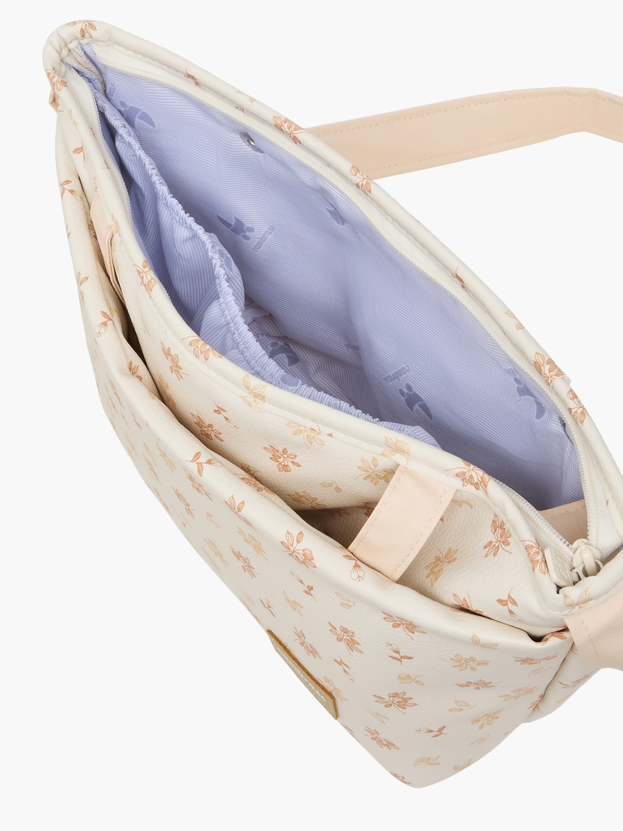 Cambrass Floral Print Diaper Bag with Zip Closure
