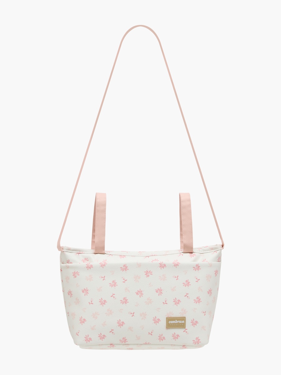 Cambrass Floral Print Diaper Bag with Zip Closure