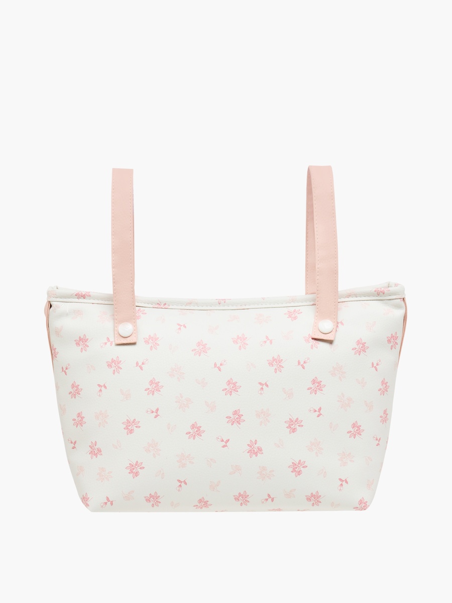 Cambrass Floral Print Diaper Bag with Zip Closure