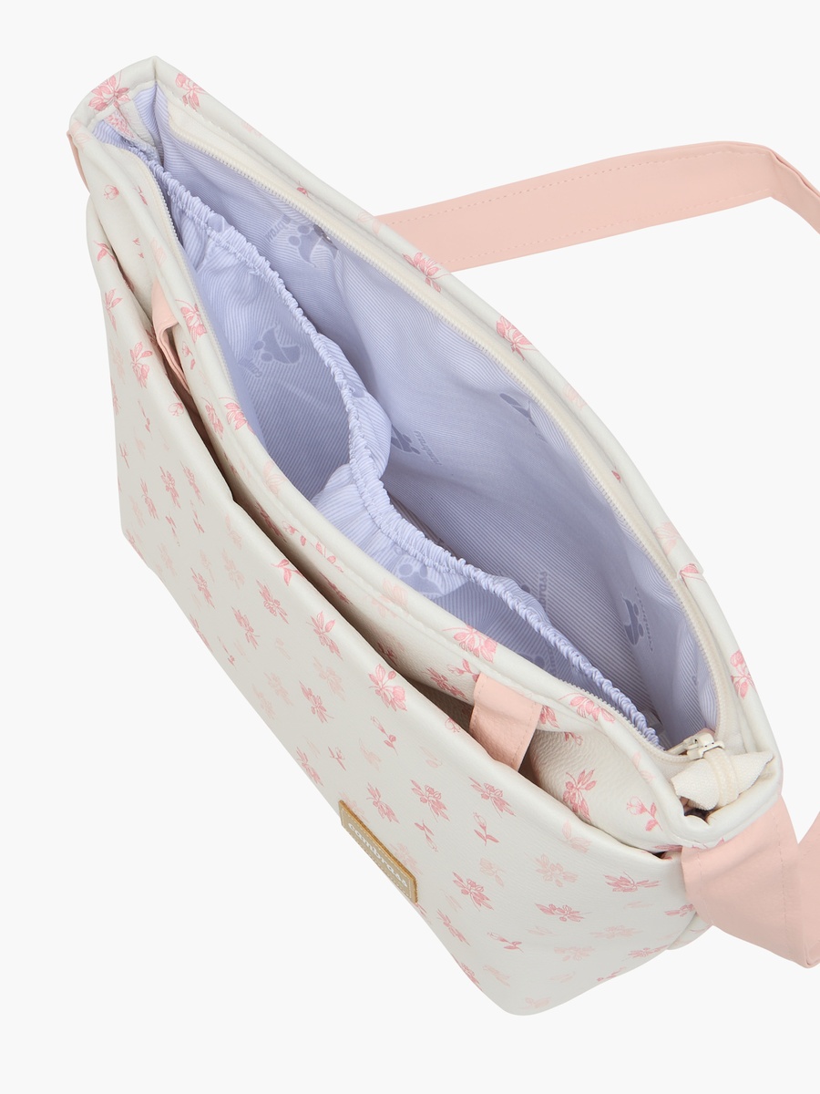 Cambrass Floral Print Diaper Bag with Zip Closure