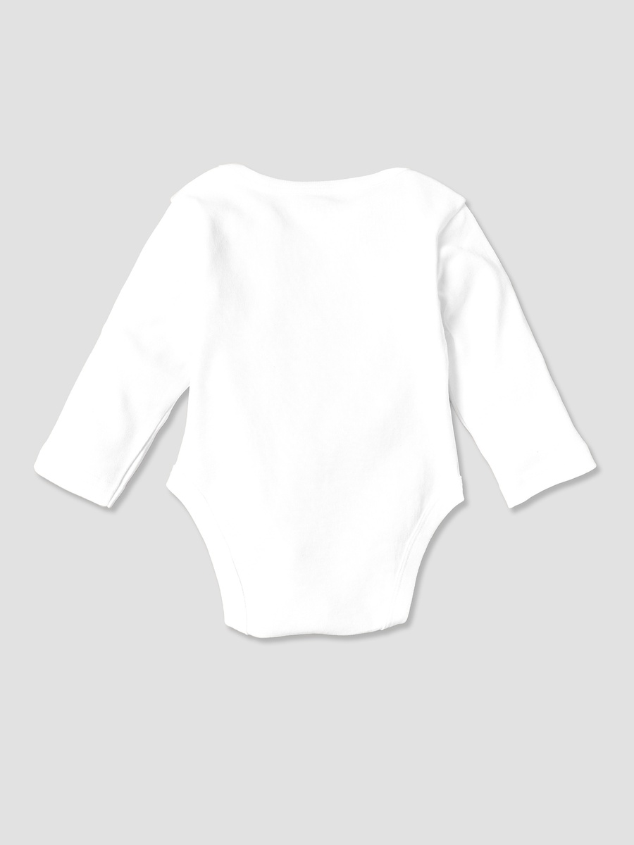 Solid Bodysuit with Round Neck and Long Sleeves