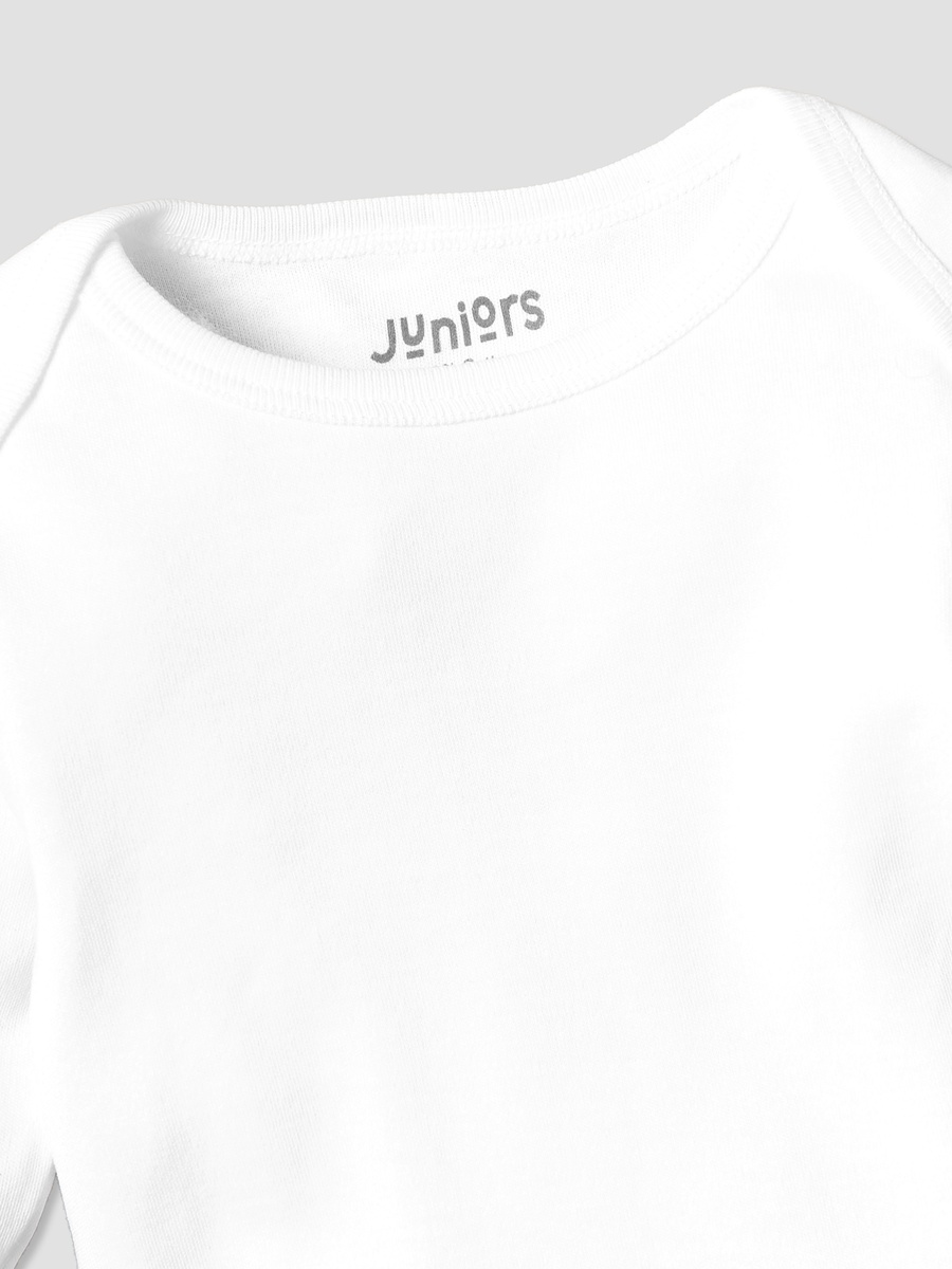Solid Bodysuit with Round Neck and Long Sleeves